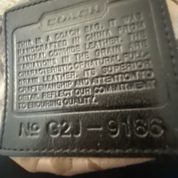 Vintage Coach Black Leather Soho bucket/hobo purse. Excellent condition - Picture 6 of 9